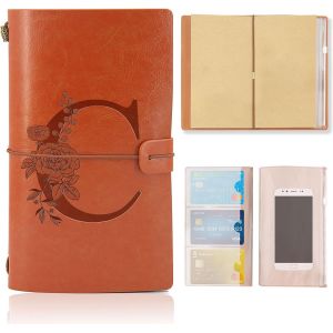 Cuir Vintage Journal Intime,Carnet De Voyage A5,Idee Cadeau de Noël Graduation Anniversaire Fête des Mères pour Femme,Maman,Fille,Soeur,Fils,Meilleure Amie,Maitresse D'École,Collègue(C) - Neuf