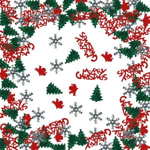 Chicslick-Confettis De No&euml;l, D&eacute;coration De Table De No&euml;l, 30 G, Confettis &Agrave; Paillettes, D&eacute;coration De Table, Merry Christmas, Flocons De Neige, Sapin De No&euml;l, P&egrave;re No&euml;l, D&eacute;coration De No&euml;l[X442] - Neuf