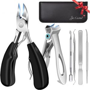 Jgd-Cadeau Homme - Coupe-Ongles D'orteils 2025 Pour Homme D'orteils &Eacute;pais, Ensemble De Coupe-Ongles &Agrave; T&ecirc;te Inclin&eacute;e Pour Homme, Coupe-Ongles Incarn&eacute;s Robuste Avec Long Manche - Neuf