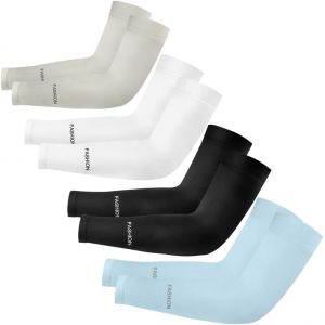 2 Paires Manchettes De Bras Avec Gant Homme Femme Manchettes De Bras Extensible.[D127] - Neuf