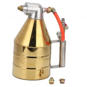 Pistolet a peinture en poudre de cuivre, pulverisateur a alimentation par gravite avec 2 buses pour mur (reglable) - Neuf