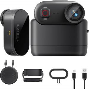 Mevronisshop-Camera Vlog 4k 30fps, 64go Cam&eacute;ra Sport 6 Axes, Pov Mains Libres Petite Cam&eacute;ra Action, 150&deg;Mini Cam Sportive &Eacute;tanche &Agrave; 10m, Cam&eacute;ra Corporelle Pieton Pour V&eacute;lo, Ski, Plong&eacute;e, 270 Min Dur&eacute; - Neuf