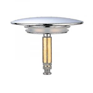 Bouchon de baignoire Bette, 70 mm, &agrave; double joint, r&eacute;glable en hauteur, universel, pour robinet d'&eacute;vier, en laiton tremp&eacute; chrom&eacute;, antirouille. - Neuf