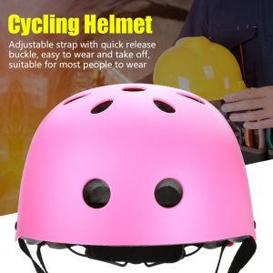 Casque A Sangle Reglable, Equipement De Protection De La Tete, Equipement D'escalade Et De Derive En Plein Air (Rose-S) - Neuf