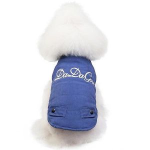 Chemise Élégante Pour Animaux De Compagnie Automne-Hiver - Mode Rembourrée En Coton Brodé Pour Chiens, Chaude Et Confortable, Facile D'entretien, Parfaite Pour Toutes Les Occasions - Neuf
