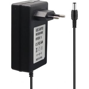Adaptateur d'alimentation 24V 2A, AC 100-240V vers DC 24V Driver Converter Transformer 48 W 5,5 mm x 2,1 mm DC Output Jack avec c&acirc;ble de 1,2 m de Long pour Ruban LED, syst&egrave;me de s&eacute;curit&eacute; CCTV - Neuf
