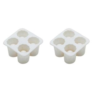 4 Tasse En Forme De Moule À Glaçons En Silicone Moule À Glaçons Bac À Glaçons Bar D'été Fête Bière Glace Cocktail Froid À Boire Des Outils - Neuf