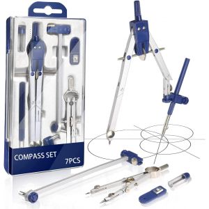 KAXDL-Lot De 7 Pièces Compas Avec Roue Professionnelle - Neuf