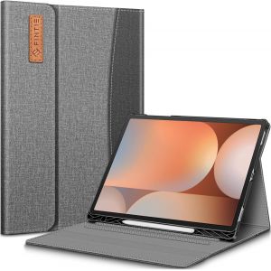 Coque Pour Samsung Galaxy Tab S10 Plus/S9 Plus Et Tab S9 Fe Plus 12.4 Pouces (2024/2023)-Housse Multipositions,Etui Avec Poche Frontale Et Fermeture Magn&eacute;tique,Gris - Neuf