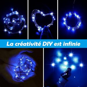 Guirlande Lumineuse Rideau Bleue, 3 X 3 M, 300 Led, 10 Modes D'éclairage (Blanc Chaud/Blanc Froid), Idéale Pour Un Mariage, Un Jardin Ou Une Chambre. - Neuf