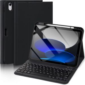 KALANKA-&Eacute;tui de clavier pour iPad A16 11&egrave;me g&eacute;n&eacute;ration 2025 11 pouces - Clavier magn&eacute;tique amovible - &Eacute;tui de protection avec porte-stylo pour iPad 10&egrave;me g&eacute;n&eacute;ration - Disposition allemande QWERTZ - Neuf