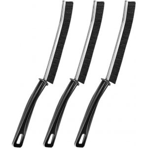 3 pièces Brosse de nettodes interstices,Brosse poil dur,Brosse de Nettodes Crevasses,Brosse de NettoMultifonction Brosses à Poils durs(B) - Neuf