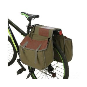 Sacoche De Si&egrave;ge Arri&egrave;re De V&eacute;lo Polyvalente &Agrave; Double Sacoche - Sac De Coffre Spacieux Pour Les Essentiels Du Cyclisme, Toile Durable, L&eacute;g&egrave;re Et &Eacute;l&eacute;gante ! - Neuf