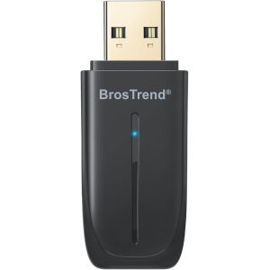VornixorSarlshop-Cl&eacute; WiFi Bluetooth pour PC, Wi-FI 6 AX900 & &iquest;&iquest; &iquest;.&iquest;, Cle WiFi 6 Puissante, Dongle Bluetooth Wi-FI USB Adaptateur pour Windows 11/10, Double Bande 5GHz 600Mbps + 2.4GHz 286Mbps, MU - Neuf