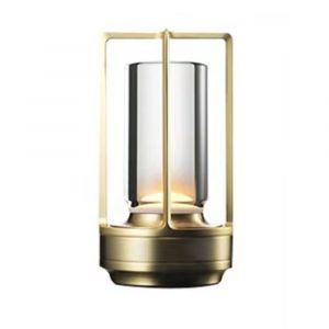 Lampe De Table Rechargeable Dorée 1800 Mah, Sans Fil, Pour Salon, 3 Couleurs De Luminosité, Décoration De Chambre, Lampes De Table Portables - Neuf