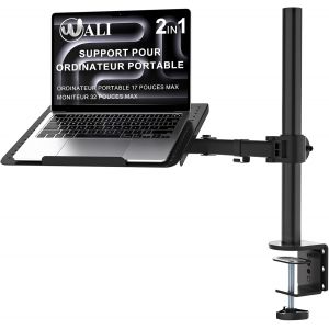 acdsgd-Support de Bureau pour Ordinateur Portable jusqu'&agrave; 17"", enti&egrave;rement r&eacute;glable, capacit&eacute; de 10 kg avec Support de Plate-Forme de Refroidissement ventil&eacute; (M00LP) - Neuf