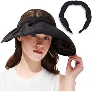 Kal-Visière Femme, Anti Uv Casquette Visière, Visiere Casquette, Large Bord Chapeau De Plage, Casquette De Protection Solaire, Upf50+, Pour Plein Air Loisirs, Plage Voyage, Running - Neuf