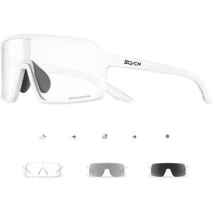 Lunette De Cyclisme Photochromique Homme Femme Lunette V&eacute;lo Route Tr90 Cadre Lunette Vtt Transparente Lunette Cycliste Anti-Uv400 Lunette De Soleil Sport Running Conduite Course[Z2038] - Neuf