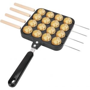 KALANKA-Takoyaki Grill Plaque De Cuisson Cuisson Plateau En Aluminium Fondu En Aluminium Adhesif Cuisine Japonaise Ronde Crepe Cuisine - Neuf