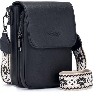 CAUC-Sacs bandouli&egrave;re femme,Petit Sac &agrave; Bandouli&egrave;re,Besace Sacoche Messenger T&eacute;l&eacute;phone Cuir PU Rigide Sac &agrave; Bandouli&egrave;re Femme Portefeuille en Cuir PU avec R&eacute;glables Bandouli&egrave;re - Neuf