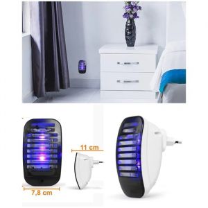 Prise anti-insectes 3 LEDS UV bleues Protection maximum jusqu&iquest;&agrave; 20 m&sup2; - Neuf