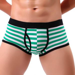 Hcfkj Boxers Rayures Caleçons Respirables En Coton Pour Hommes-Pour Des Sous Slips Kangourou Pantalons Sous Vêtements Mix Couleur/Style - Neuf