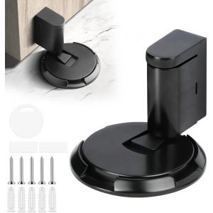 ChenQuanSarl-Butée De Porte Magnétique, Cale Porte Bloc Porte Invisible En Acier Inoxydable Avec Vis Auto-Adhésives 3M Dissimulées, Butee De Porte Stop Réglable Silencieusement Pour Maison Bureau - Neuf