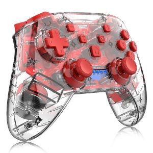 Manette Sans Fil Switch Pro Chronus Rouge Bluetooth Turbo Vibration Compatible Nintendo Switch - Neuf