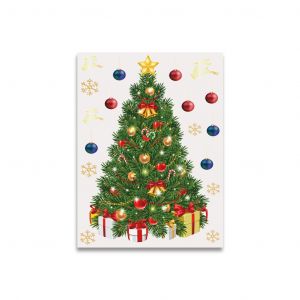 Arbre De No&euml;l Autocollant De Vitre, Le Verre Statique Autocollants Autocollants Muraux Joyeux No&euml;l - Neuf