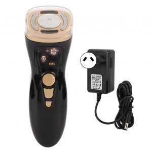 Mini Appareil De Beaute Rf A Led Pour Le Visage, 5 Vitesses, Lumiere Coloree, Micro-Courant Chauffant, Anti-Rides, Pour Le Visage Et Les Yeux, Prise 100-240 V, Prise Au - Neuf