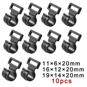 Hot10pcs Tente Crochets Camping Caravane Auvent Tente Poteau Plastique Intérieur C Clips S / M / L Accessoires De Tente De Camping En Plein Air - Neuf