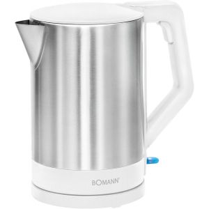Bouilloire Électrique - Bouilloire Électrique - Bouilloire En Acier - Wk5024Blanc Bouilloire 1,5 Litre Inox/Blanc - Base À 360 ° - Arrêt Automatique - Neuf
