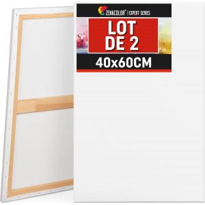 Toile A Peindre 40x60-Set De 2 Canvas Toile Peinture Sans Acide-Tout Type De Peinture Sur Toiles - Neuf