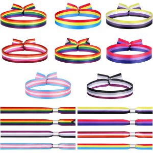 16 Bracelet Drapeau Lgbt Arc En Ciel Bracelet Drapeau Bisexuel Lesbienne Bi Pansexuel Transgenre Non Binaire Lgbt Accessoires - Neuf