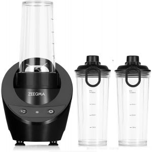 Vitamine Base Blender Électrique Pour Cocktails Et Smoothies Blender Personnel 300W,Mini Blender 2 Bouteilles Interchangeables De 400 Ml,2 Vitesses,Broyage De Glace,Noix - Neuf