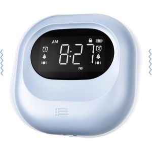 R&eacute;veil Vibrant,R&eacute;veil &agrave; Batterie Rechargeable,R&eacute;veil Double pour Les Jours Ouvrables et Les Week-Ends,sans Fil,R&eacute;tro&eacute;clairage,R&eacute;veil Num&eacute;rique pour Sourds et Malentendants - Neuf