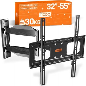 Support Murale Tv Orientable S2644 Inclinable Universel 30-55" (76-140Cm) Fix Ation Mural T&eacute;l&eacute;vision Led/Lcd/Incurv&eacute;e Vesa 200 X 200-400 X 400 - Neuf