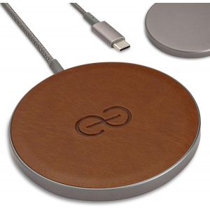 Empower Magnetic Wireless Charger Pad - Compatible Avec Magsafe Pour Iphone 16/15/14/13/12 & Qi-Certified Devices - Premium Vegan Leather [Vert] - Neuf
