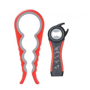 Ouvre-boîte Ouvre-bouteille Ouvre-bouteille et ouvre-boîte avec tirette pour ouvrir les couvercles tenaces,conçu pour les mains faibles,les personnes âgées,l'arthrite - Neuf