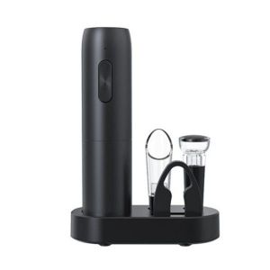 Ensemble Tire-Bouchon Électrique Rechargeable 5 En 1 Avec Base De Chargement Et Coupe-Capsule - Neuf