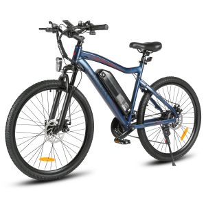 V&eacute;lo &Eacute;lectrique 26 Pouces Samebike Sy26-Ii 500w 32km/H Shimano 21 36v 13ah Endurance 40-80km - Bleu - Neuf