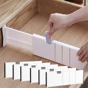 Chenquansarl-6pcs Séparateur De Tiroir Réglable, 28 44cm Separateur Tiroirs Organisateur, Organisateur De Tiroir Extensible Pour Cuisine, Chambre, Salle De Bain, Bureau (Blanc) - Neuf