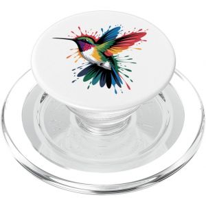 KALANKA-Colibri Coloré Couleurs Nature Monde Animal Art Oiseaux PopSockets PopGrip pour MagSafe - Neuf