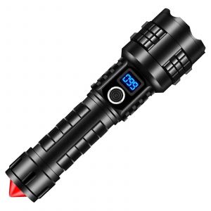 Lampe de poche Outdoor Adventure P70, haute puissance, affichage numérique, Type-C, batterie 26650 incluse - Neuf