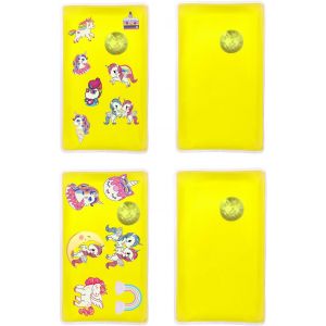 JGD-Lot de 4 chauffe-mains pour enfants, r&eacute;utilisables, chauffe-mains de No&euml;l, &agrave; plier (avec autocollants brillants) - Neuf