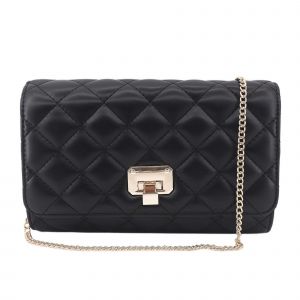 Pochette de soiree matelassee, petite pochette en cuir vegan, sac bandouliere classique et elegant pour femme, ideal pour les mariages et les soirees habillees. - Neuf