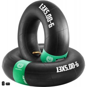 MEVRONISSHOP-MoovMoov Chambre &agrave; Air 13x5.00-6 pour pneus de Tracteur Tondeuse, Tondeuse Autoport&eacute;e, Pocket Quad et Remorque de Jardin - Jante 6 pouces - Valve coud&eacute;e - Lot de 2 - Neuf