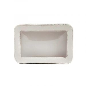 Trousse de toilette de voyage transparente,Trousses de toilette pour femmes,Trousses de maquillage transparentes Sacs &agrave; cosm&eacute;tiques avec fermeture &eacute;clair,blanc imperm&eacute;able - Neuf