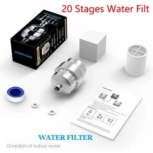 15-20 &Eacute;tapes De Haute Maison Pour &Eacute;liminer Le Fluorure De Chlore Et Les M&eacute;taux Lourds Filtr&eacute;s Adoucissent L'Eau Dure Pour Purificateur De Nettoyage De Pomme De Douche.20 Stages Filt. - Neuf