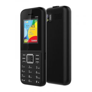 T&eacute;l&eacute;phone Portable 1.77 Pouces 1800mAh Bluetooth FM MP3 MP4 Dual SIM Noir Rouge YONIS - Neuf